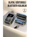 Aynalı Bluetooth Kulaklık Telefon Standlı Dijital Göstergeli