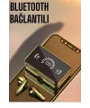 Aynalı Bluetooth Kulaklık Telefon Standlı Dijital Göstergeli