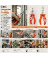 Azm ( 6 ) ( Karga Burnu ) ( Turuncu ) Saplı ( Cr-v ) ( 150mm )*6x20