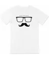 Babalar Günü Hediye Baba Temalı Baskılı Oversize Bisiklet Yaka T-shirt - Beyaz
