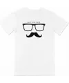 Babalar Günü Hediye Baba Temalı Baskılı Oversize Bisiklet Yaka T-shirt - Beyaz