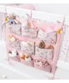 Baby 9 Cepli Bağlamalı Beşik Kenarı Düzenleyici (pembe)