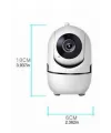 Baby Kamera Kablosuz 720p Beyaz 360 Derece Wifi Kamera Full Hd 1080p