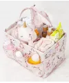 Baby Kullanımı Kolay Desenli Taşınabilir Bakım Çantası (pembe)