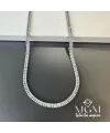 Baget Zirkon Taşlı Su Yolu Kolye - Kl0185