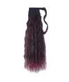 Bağlamalı Kabarık Dalgalı At Kuyruğu - Koyu Kızıl