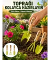 Bahçe El Aletleri Seti Toprak Düzenleme Ve Dikim Aparatı