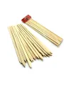 Bambu Adana Kebap Şişi Ahşap 25 Adet Yassı Çöp Şiş Kebap Şişi 30 cm