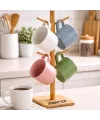 Bambu Ahşap Bardak ve Fincan Askısı 35x60 cm