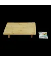 Bambu Ahşap Dikdörtgen Sunum Panosu 32.5x21.5 cm Ayaklı 5 cm