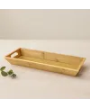 Bambu Ahşap Sunum Tepsisi 16x40x4 cm Çift Kulplu
