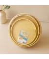 Bambu Ahşap Yuvarlak Tepsi Seti 30/35/38 cm (3lü)