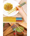 Bambu Chopstick Çubuk Yemek Çubuğu Yıkanabilir Tekrar Kullanılabilir (10 Çift- 20 Adet )
