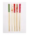 Bambu Chopstick Çubuk Yemek Çubuğu Yıkanabilir Tekrar Kullanılabilir (10 Çift- 20 Adet )