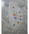 Bambu Çift Taraflı Yelpaze Karışık Renkler 12li Paket