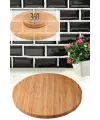 Bambu Döner Standlı 35 cm Lüx Sunum Tabağ Royaleks-BLS3535DBNR