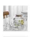 Bambu Kapaklı Borosilikat Cam Demlik 1000ml Royaleks-CM-2000
