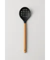 Bambu Saplı Siyah Silikon Kevgir 9×32×3 cm