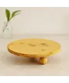 Bambu Sunum Tahtası Yuvarlak 24.5 cm - 3 Ayaklı