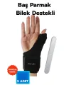 Baş Parmak Ve Bilek Destekli El Bilekliği Metal Atel De Quarvein 5 Termojelli Paket