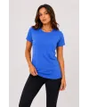 Basic Tişört Bisiklet Yaka Kısa Kol Günlük Yazlık Slim Fit T-Shirt - Mavi
