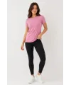 Basic Tişört Bisiklet Yaka Kısa Kol Günlük Yazlık Slim Fit T-Shirt - Pembe