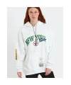 Baskılı Kapüşonlu Sweatshirt - Beyaz