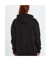 Baskılı Kapüşonlu Sweatshirt - Siyah