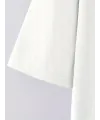 Baskılı Oversize Bisiklet Yaka T-shirt - Beyaz