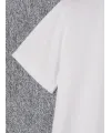 Baskılı Oversize Bisiklet Yaka T-shirt - Beyaz