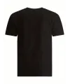 Baskılı Oversize Bisiklet Yaka T-shirt - Siyah