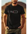 Baskılı Oversize Bisiklet Yaka T-shirt - Siyah