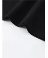 Baskılı Oversize Bisiklet Yaka T-shirt - Siyah