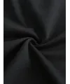 Baskılı Oversize Bisiklet Yaka T-shirt - Siyah