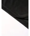 Baskılı Oversize Bisiklet Yaka T-shirt - Siyah