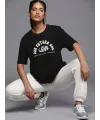 Baskılı Oversize T-shirt - Siyah