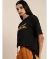 Baskılı T-shirt - Siyah