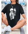 Baskılı T-shirt - Siyah