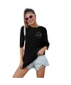 Baskılı T-shirt - Siyah