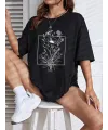 Baskılı T-shirt - Siyah
