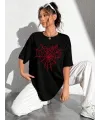 Baskılı T-shirt - Siyah