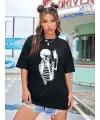 Baskılı T-shirt - Siyah