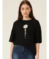 Baskılı T-shirt - Siyah