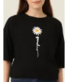 Baskılı T-shirt - Siyah