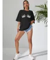 Baskılı T-shirt - Siyah