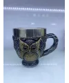 Baykuş Çelik Kupa Bardak Kod 6931