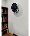 Beyaz 36 Cm Atatürk Modern Tasarım Duvar Saati