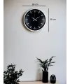 Beyaz 36 Cm Modern Duvar Saati