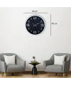 Beyaz 40 Cm Metal Modern Duvar Saati