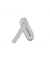 Beyaz - 4cm Paça Lastik Yassı Geniş 10mt